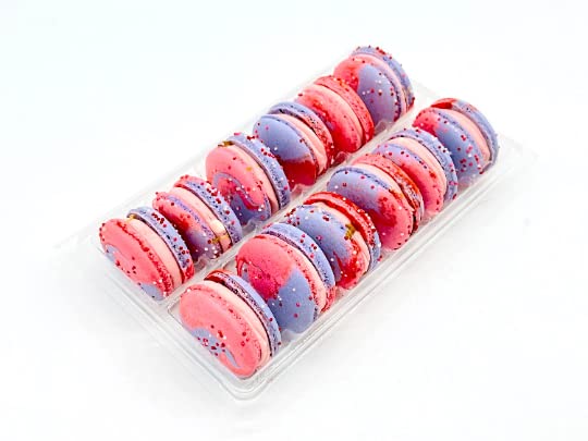 12 Pack| Raspberry Caramel Vegan Macaron