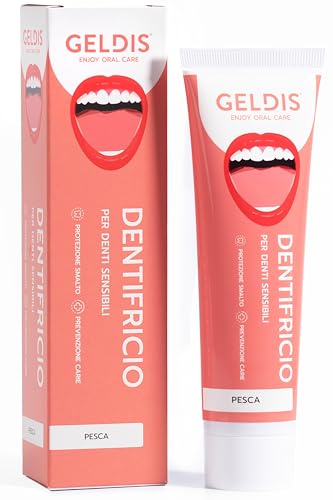GELDIS Dentifricio Sbiancante Denti Professionale - Remineralizzante per Denti Sensibili, Azione Anticarie, 100% Vegan, 100% Riciclabile, 100 ml