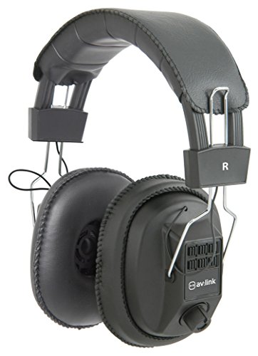 AvLink msh40 M Auriculares de Diadema con Controles de Volumen Independiente oído Izquierdo y Derecho