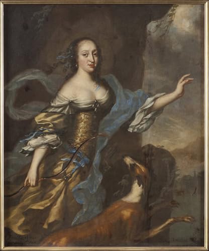 Portrait de la princesse Anna Dorothea pour habiller un mur vide avec une grande peinture modern