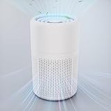 Small Air Purifier for Bedroom & Kitchen, Mini Air Purifier with Fragrance Function and 360° Air Inlet, HEPA Quiet Air Cleaner, Air Cleaner for Pet Odors Dust Smoke and Hair