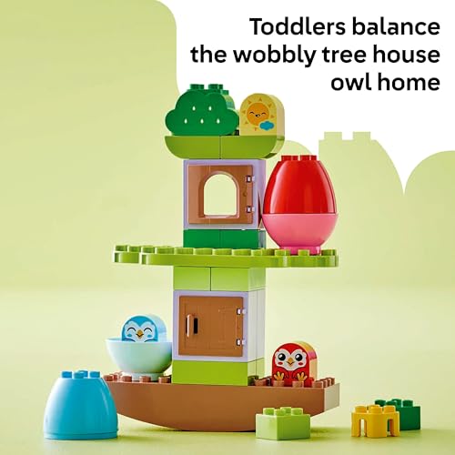 LEGO DUPLO My First Balancing & Stacking Tree - Toddler Learning Toy for 1+ Year Old Girls & Boys - Fine Motor Skills Building Set with 2 Bird Figures - 10440 - Image 3