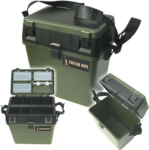 Fishing Tackle Seat Box Includes Padded Strap & Seat Pad Very Strong Freepost