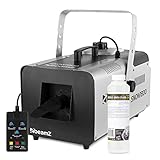 beamz SNOW1800 Snow Machine – Professional Fake Snow Machine for Indoor Use with 5L Concentrated Fluid – Perfect for Parties & Events