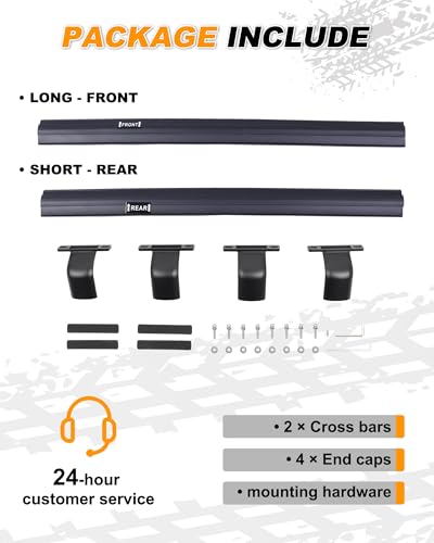 Image of 220 Lbs Roof Rack Cross Bars Fit for 2021 2022 2023 2024 2025 2026 Toyota Sienna W /Side Rails Crossbars Cargo Carrier Accessories