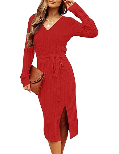 MEROKEETY Women's 2025 Long Sleeve Bodycon Sweater...