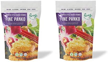 Pereg Extra Fine Japanese Panko Bread Crumbs (255g each) Bread Crumbs for Coating & Stuffing - Coat Burger, Schnitzel, Vegetables, Meatballs - Kosher Certified - Resealable Packaging (2 Pack)