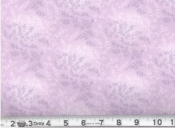 Generic 108"" Extra Wide Fabric Quilt Backing by The Yard 100% Cotton Vineyard (Shades of Light Purple)
