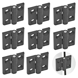 Hocucheland SG523817 Türscharniere 8 Stück Schwarz