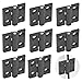Produktbild 8 Stück Scharniere, Schwarz 304 Edelstahl Verbinder, 5.5mm Dick Klappbar, 40x40 mm Geräusche Reduzieren Türscharniere für Feste Zimmertüren, Schrank, Fenster