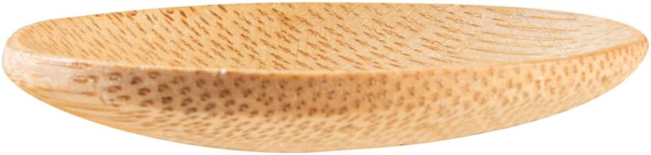 Restaurantware-2.5 Inch Disposable Bamboos Tableware, 100 Round Bamboo Plates - Premium Round, Natural Bamboo Premium Bamboo Plates, Mini, For Parties Or Catering