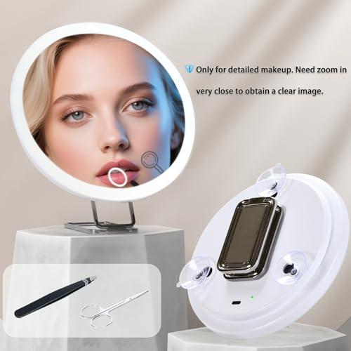 Espejo para Maquillaje 10x con Luz y Ventosa 6 pulgadas miniatura 2