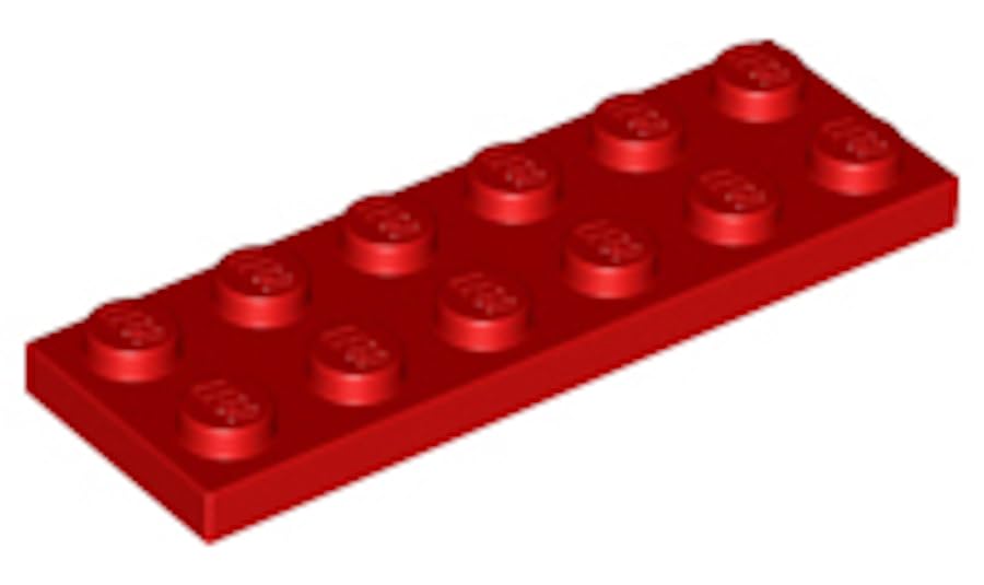 LEGO Plate 2 x 6 Part 3795 (Red, 50, Bricks) — image 1