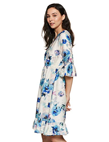 Image of EASYBUY Women's Synthetic A-Line Below The Knee Casual Dress