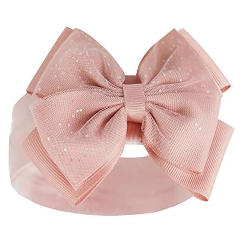 Baby Girls Glitter Bow Headbands in Various Colours Cover