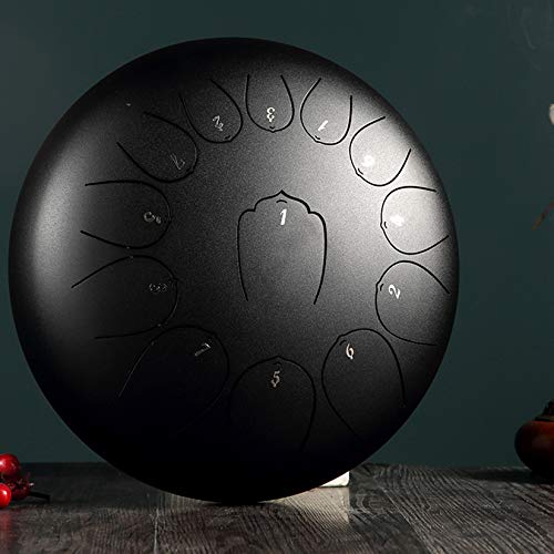 Byrotson Tambour À Langue en Acier 12,5 Pouces, 13 Notes C Clé Tambour À La Main, Tambour Relaxant Tambour Zen Tambour… - Les Beatles, Paul McCartney, John Lennon, RIngo Starr, George Harrison Byrotson Tambour À Langue en Acier 12,5 Pouces, 13 Notes C Clé Tambour À La Main, Tambour Relaxant Tambour Zen Tambour… – Image 3