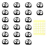 GZRXIOU 45PCS Ruß Sprite Autozubehör Mini Figuren, Kohle Elf Dekoration für Armaturenbrett und Rückspiegel, Niedliche Kohlekugel Auto Innendekoration, Ornament für Auto Dashboard Deko Geschenk