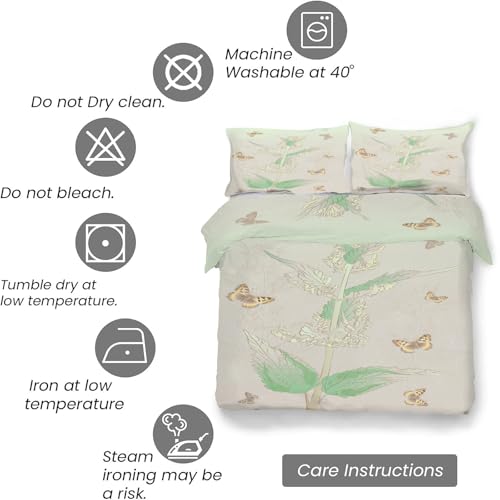 Housse de couette 240x260 microfibre douce parure lit fermeture éclair - 7