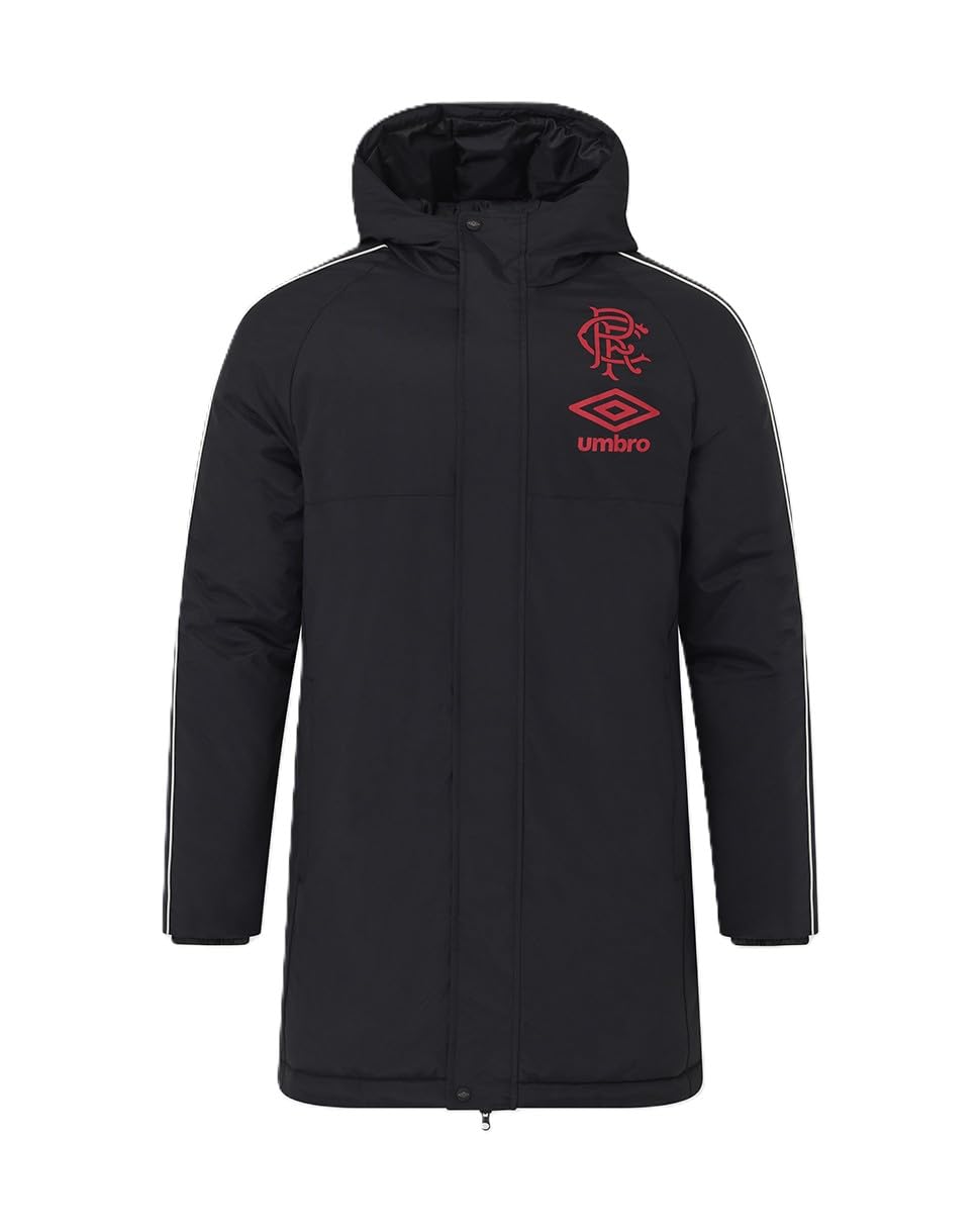 '25-'26 Rangers Travel Jacket (Black) Polyester Made By: Umbro Men's Black Extra Large