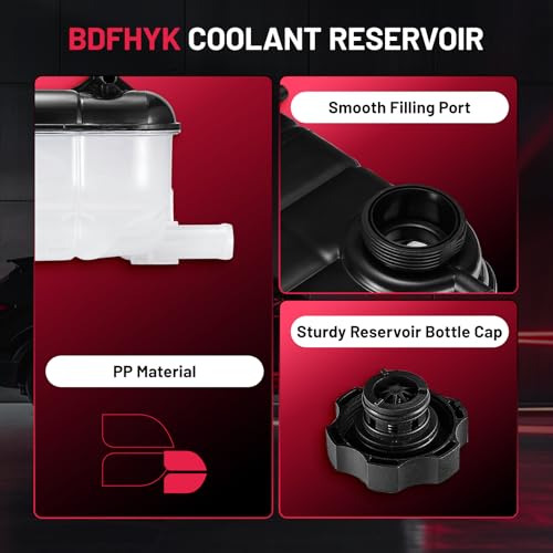 Image of BDFHYK Engine Coolant Expansion Reservoir Overflow Tank Compatible with Buick Encore 2013-2020, Compatible with Chevy Trax 2013-2021, Replace 603-955 95269001 95201979 95380033 13502353