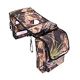 CKEGUO ATV Saddle Bag,Waterproof Insulated pocket Motorcycle Tank Bag with Reflective Strips - Cargo Tank Phone Bag Storage Luggage for ATV UTV Bicycle Snowmobile