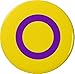 QTY 10 Intersex / Hermaphrodite Flag Symbol 1.25â€ Buttons Pins Support Awareness