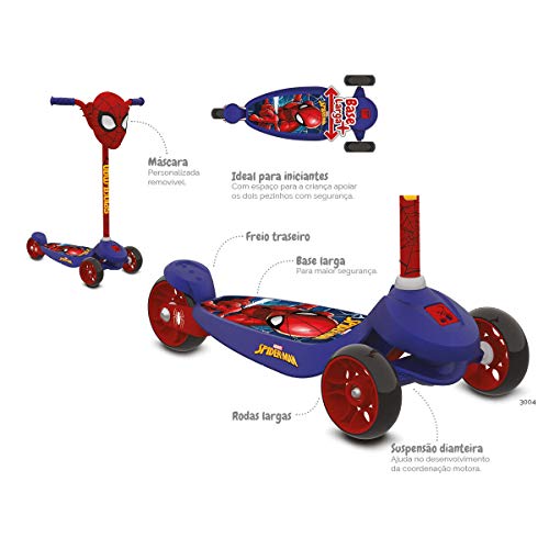 Pat. Skatenet Kid Homem Aranha, Bandeirante, Azul