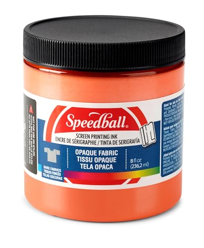 Speedball Opaque Fabric Screen Printing Ink Sherbert, 236ml, Delivers Vibrant Colours, Superior Coverage, Ideal for Diverse Fabric, Paper and Cardboard Projects