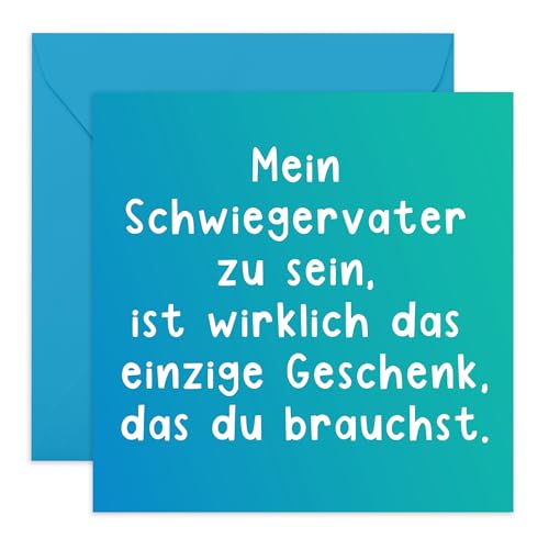 Central 23 Lustige Geburtstagskarte Schwiegervater Papa Witzig Ihn Männer Geschenk Kommt Mit Aufklebern Geburtstagsgeschenk Von