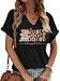 Women's Just One More Chapter V Neck Shirt Funny Reading Graphic Short Sleeve Tee Summer Casual Booke Lover T-Shirt Blouse(XL,H-Black)