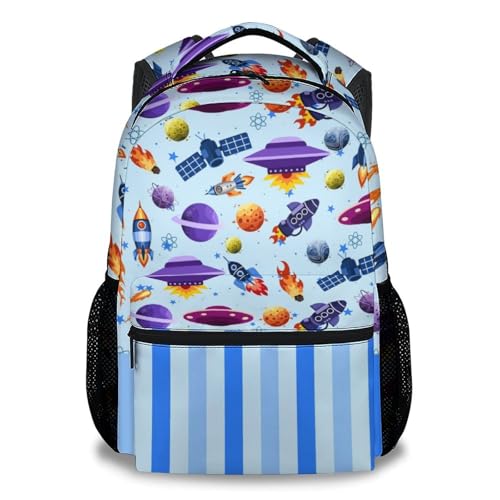 COOPASIA Boys Backpack - School Backpack for Kids - Planet Bookbag - School Supplies Gifts - 17 Inch Toddlers Back Pack