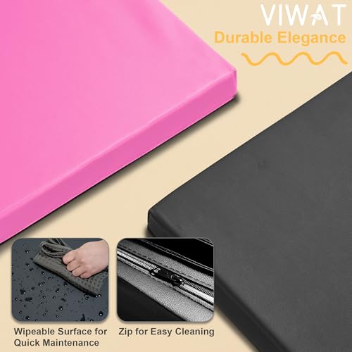 Viwat VGM0410BK Gymnastics Mat 4'X10'X2 Inch Floding Interlocking Gymnastics Mats thumb #4