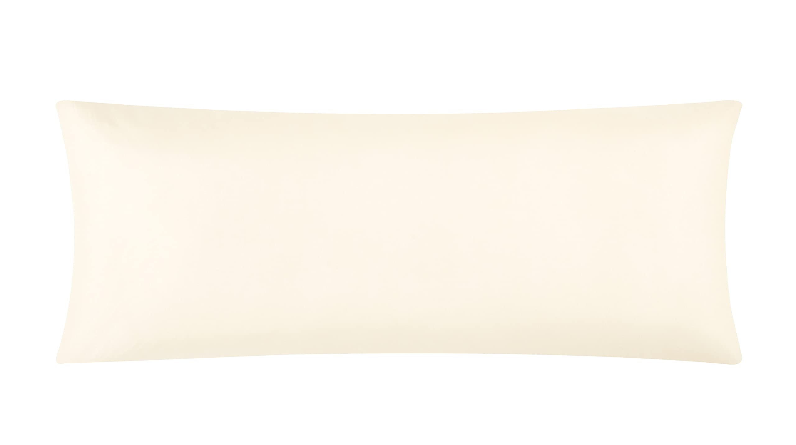 EVOLIVE Ultra Soft Microfiber Body Pillow Cover/Pillowcases 21"x54" with Hidden Zipper Closure (Ivory, 21"x54" Body Pillow Cover)