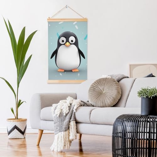 Toile suspendue pingouin pour chambre enfant et bébé - 6