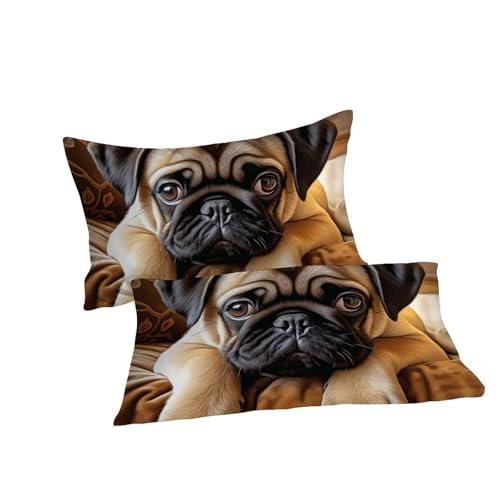 Ensemble housse de couette 3 pièces motif chien double - 7