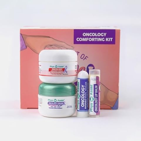 PhysAssist - Comfort kit for Chemo & Radio Patient The Gift of Love, Faith & Support. 2-1.5 oz face and body cream plus lip balm & inhaler Cover