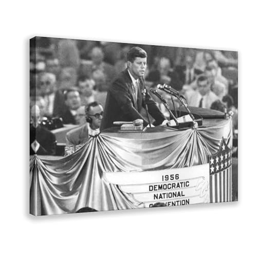 PIANK Senator John F Kennedy Democratic National Convention Speech 1956 Canvas Art Poster And Wall Art Picture Print Modern Family Bedroom Decor Frame 24x36