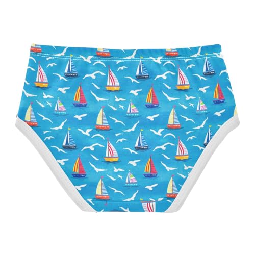 Girls' Underwear Ocean Bird Ferry Toddle Brief Panties 23026922