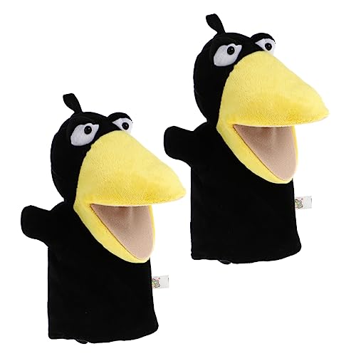 BESTOYARD 6 Pçs Engraçados Fantoches Infantis Brinquedo Educação Animal Brinquedos Boneca Corvo Fant
