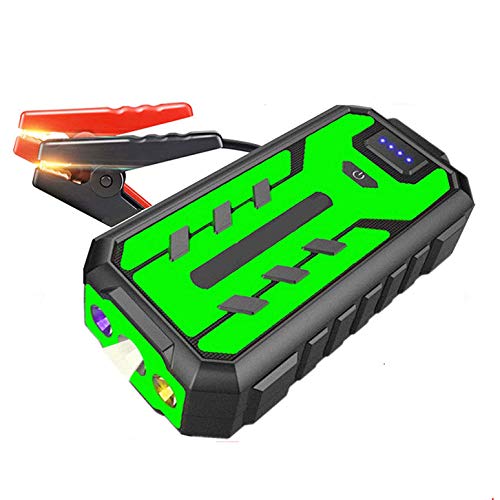 Auto starthilfe powerbank, 12-V-Autobatterie-Booster mit 2 USB-Schnellladeanschlüssen und LED-Taschenlampe für