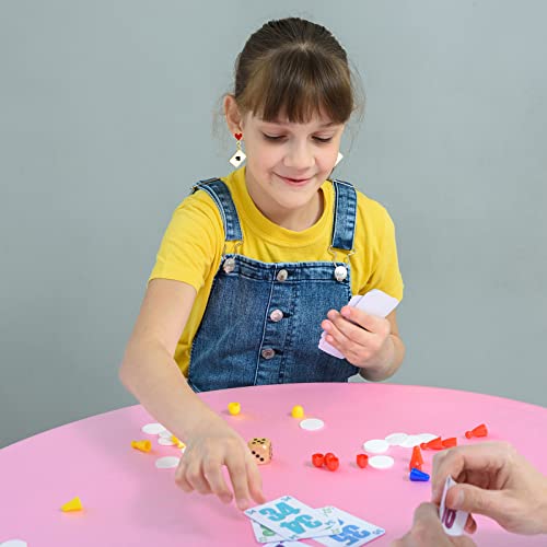 CSIYANJRY99 Queen of Hearts Earrings for Women Red Heart Poker Clock Drop Earrings Asymmetric Queen of Hearts Costume Women Accessories4