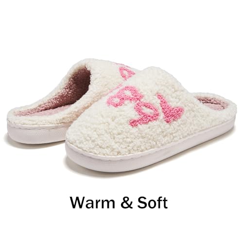 Taylor's Comfy Bedroom Slippers - Cute Ladies Cozy Fluffy Fuzzy House Slippers With Soft Memory Foam Insole4