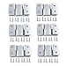 Hoowen Metal Sectional Sofa Interlocking Furniture Connector Bracket Mural Paintings Hooks with Screws, Pack of 12