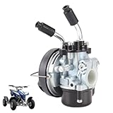 CMIYETO Carburetor for 15 Dellorto 19mm 37cc 49cc 2 Stroke Engines Water Cooled Carb SHA 1515 1412 Peugeot Moped 103 MBK Block 51 AV10 AV7 NEUF 15-15 Mini Moto Pocket bike Dirt Pit Bike ATV Quad Parts