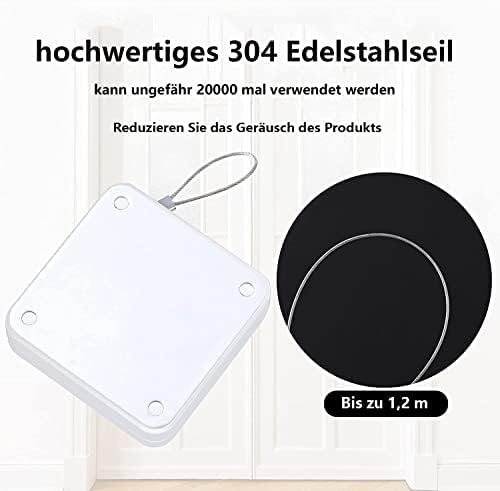 Chiudiporta Automatico Autoadesivo | 2 Pezzi, Per Porte Leggere - Nero/Bianco