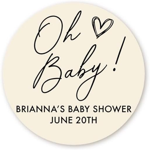 Oh Baby Thank You Stickers Baby Shower Favors, Thank You For Celebrating Baby Shower Stickers, Round Stickers for Favors, Round Candy Labels - Image 5