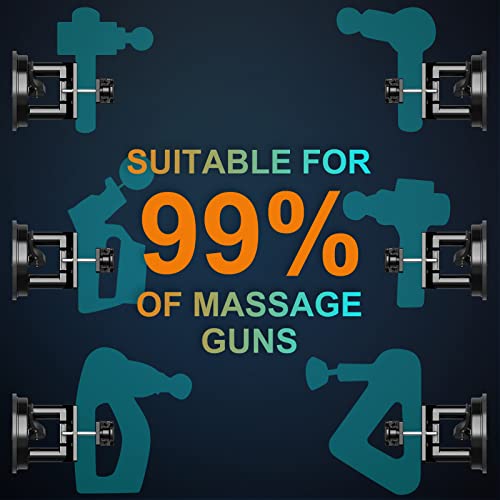 Tryast Hand-Free Massage Gun Mount, Strong Vacuum Suction Cups Massage Gun Holder For Self Massage, Massage Gun Holder For Back (Black) #TOP4