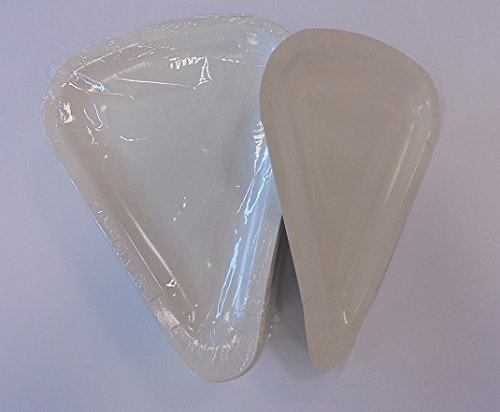 Piatto Triangolare TRANCIO Pizza Piccolo in CARTONCINO da ASPORTO Vassoio Carta per Alimenti Paper CABARE' 1/8 SPICCHIO