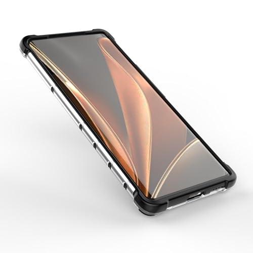 Image of Glasgow Back Case Cover Compatible with [ Vivo V29 5G / V29 Pro 5G ] (Stylish Design) - Black