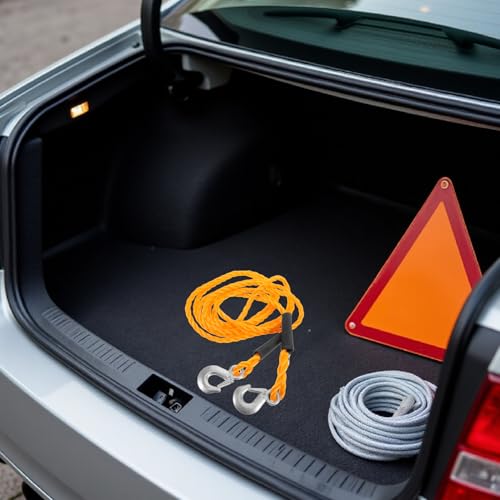Câble de dépannage haute résistance pour libérer un SUV ou un camion en forêt